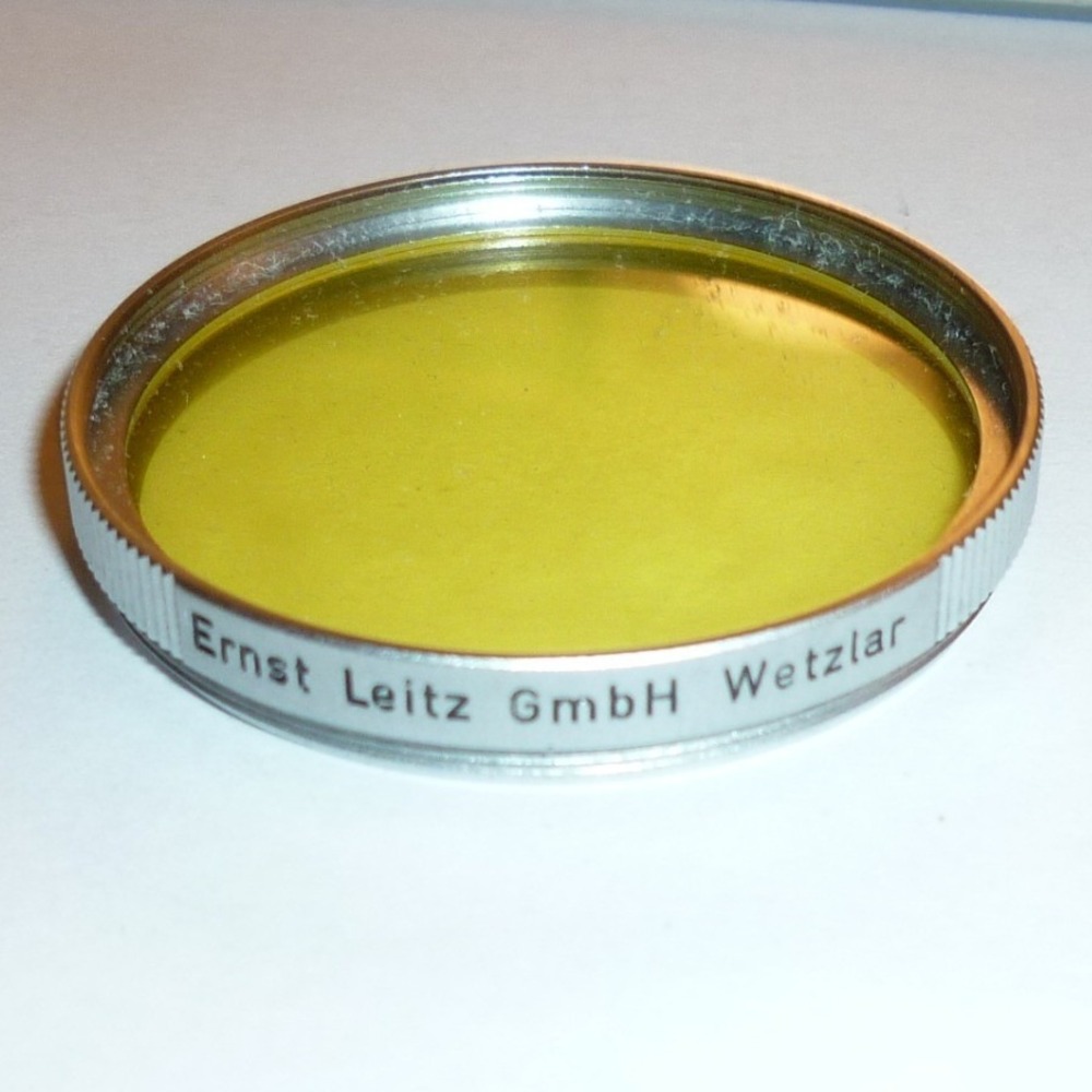 Ernst Leitz GmbH Wetzlar Yellow 1 Leica Lens Filter Germany Vintage 36mm